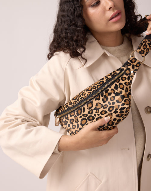 Sac Banane Nicole Pony Leopard