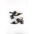 Sandales À Talon Sabrina - Noir - Manoukian