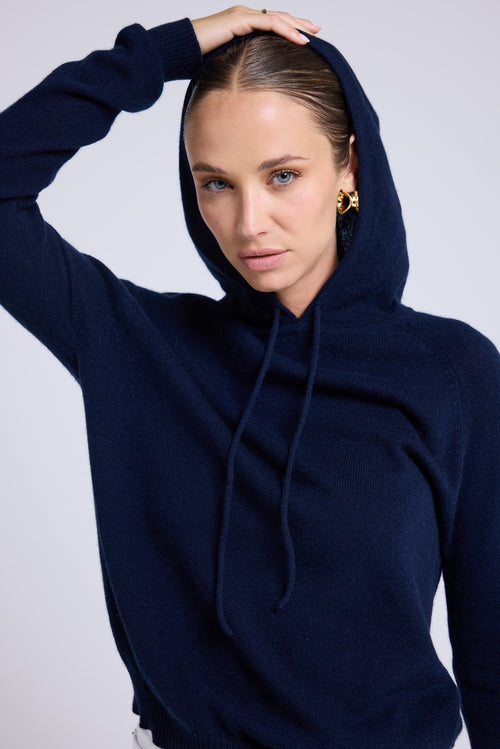 Sweat A Capuche Sabrina - Bleu Marine
