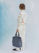 Cabas AMOUR jacquard denim