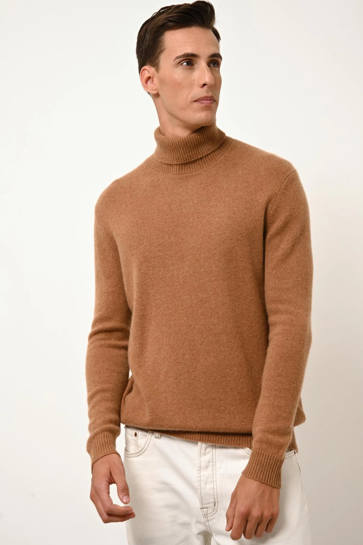 Jersey de Cuello Cisne 4 Hilos - Sacha - Avellana