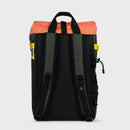 Sac À Dos En 100% Polyester Recyclé Roll-Top - Noir Et Kaki