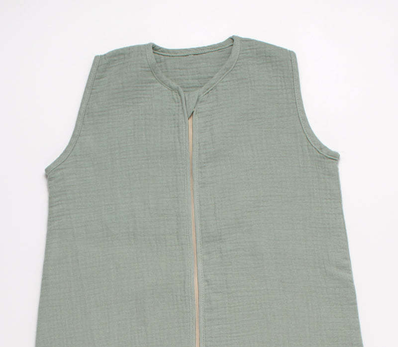 Gigoteuse D'Été Bébé En Double Gaze De Coton - Vert