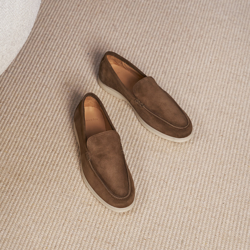 Mocassins L'Homme Sage Daim Café