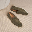 Mocassins L'Homme Sage Daim Kaki