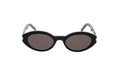 Luxury Eyewear – Okulary przeciwsłoneczne - Saint Laurent, czarne okulary przeciwsłoneczne z barwionymi soczewkami, widok od przodu na białym tle
