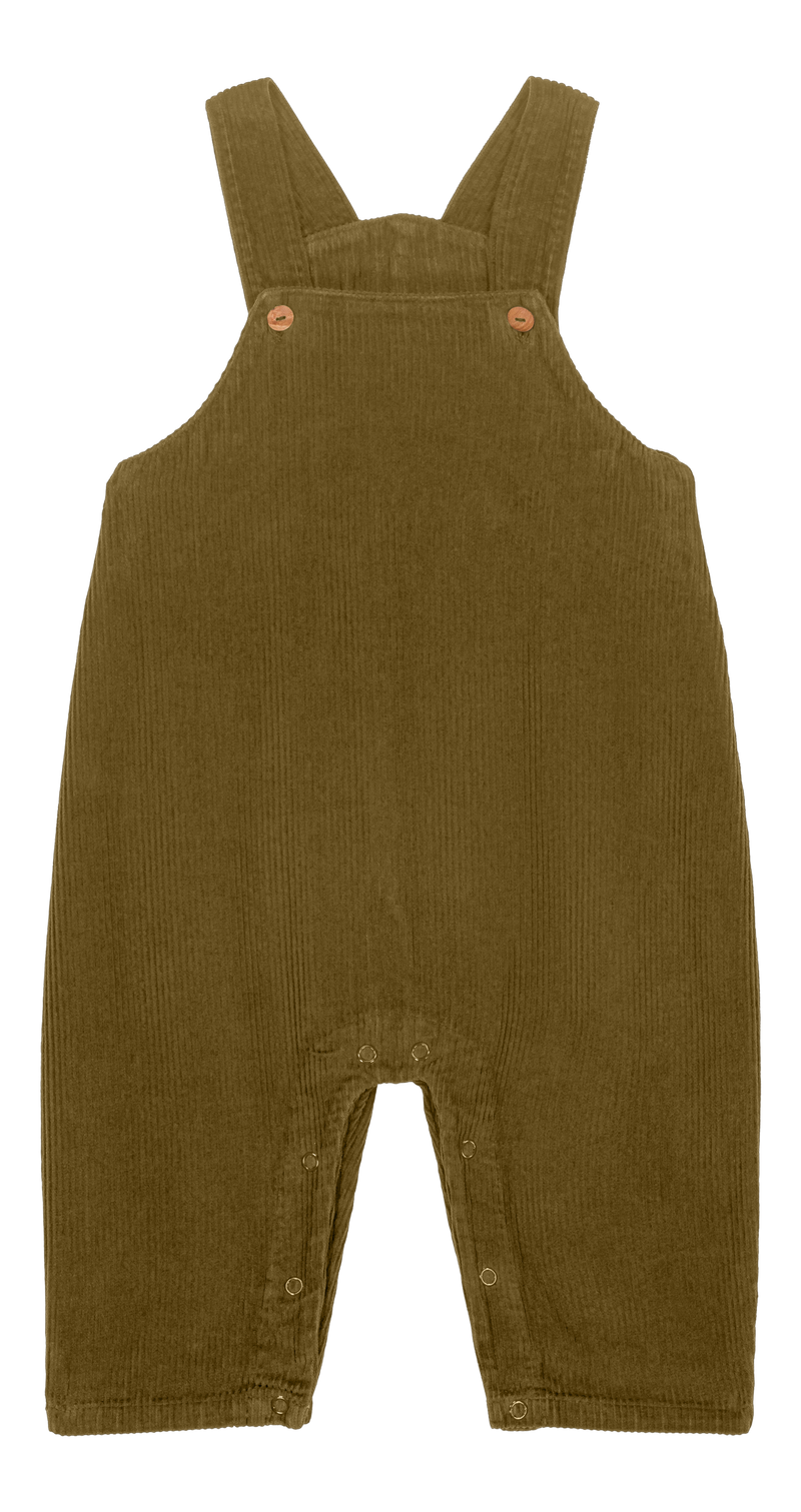 Salopette Homer Corderoy Vert Nutria