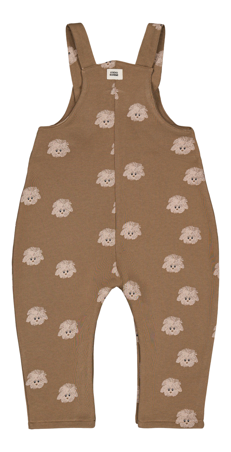 Salopette Homer Molleton Mocha Chien