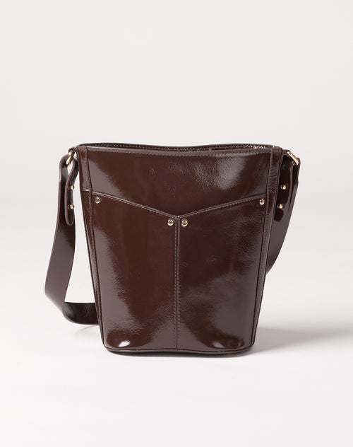 Sac À Main  Gabrielle Chocolat Vernis