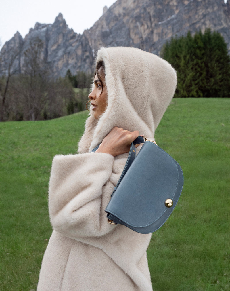 Sac Demi-Lune Noa Bleu Orage