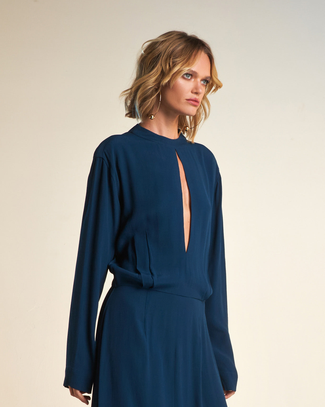 Robe Longue Sam - Bleu Gitane