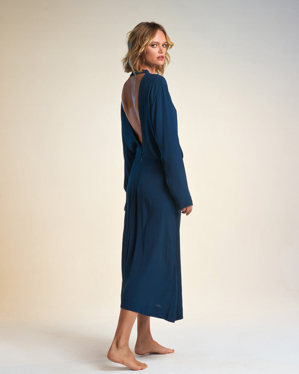 Robe Longue Sam - Bleu Gitane