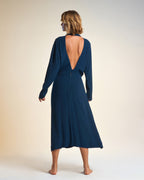 Robe Longue Sam - Bleu Gitane