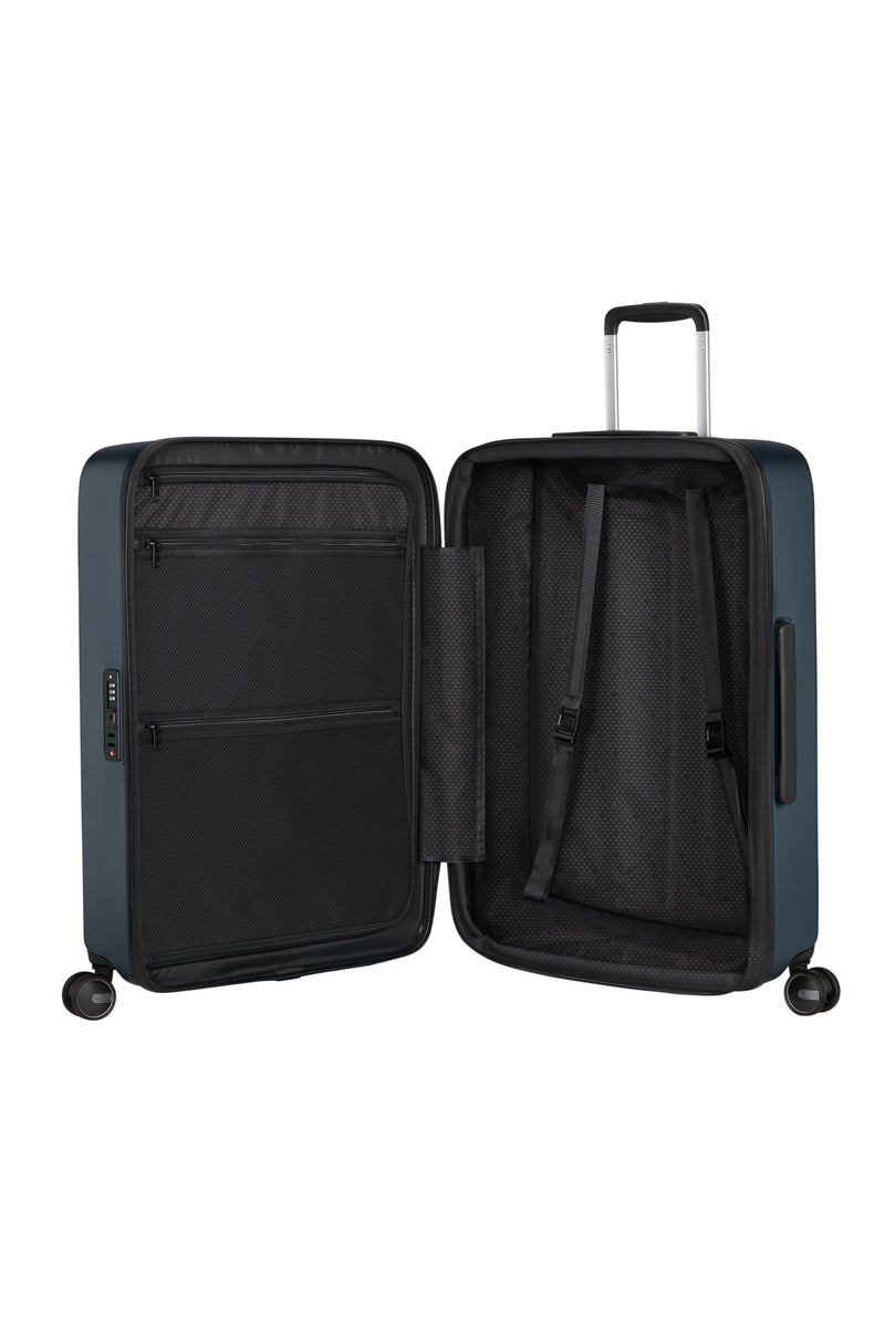 Fyrm Expandable 4-Wheel Suitcase for Medium-Length Trips - Steel Blue