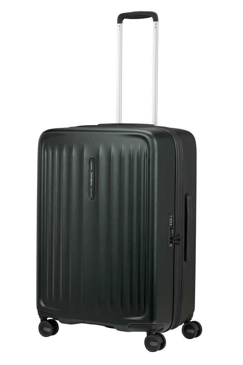 Valise Moyen Séjour Extensible À 4 Roues - Fyrm - Deep Green