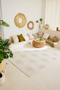 Tapis arc de cercle Blanc : SAN985BLA Nazar rugs