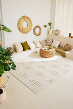 Tapis arc de cercle Blanc : SAN985BLA Nazar rugs