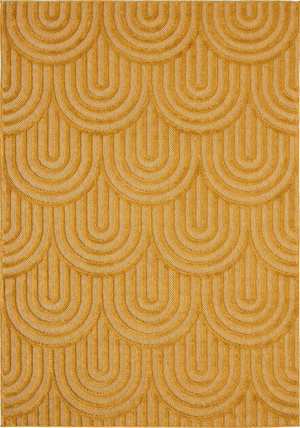 Santorini - Tapis D'Intérieur/Extérieur - Polypropylène - Jaune