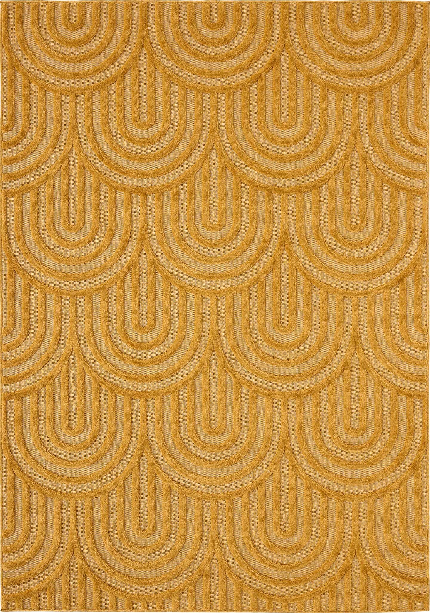 Santorini - Tapis D'Intérieur/Extérieur - Polypropylène - Jaune