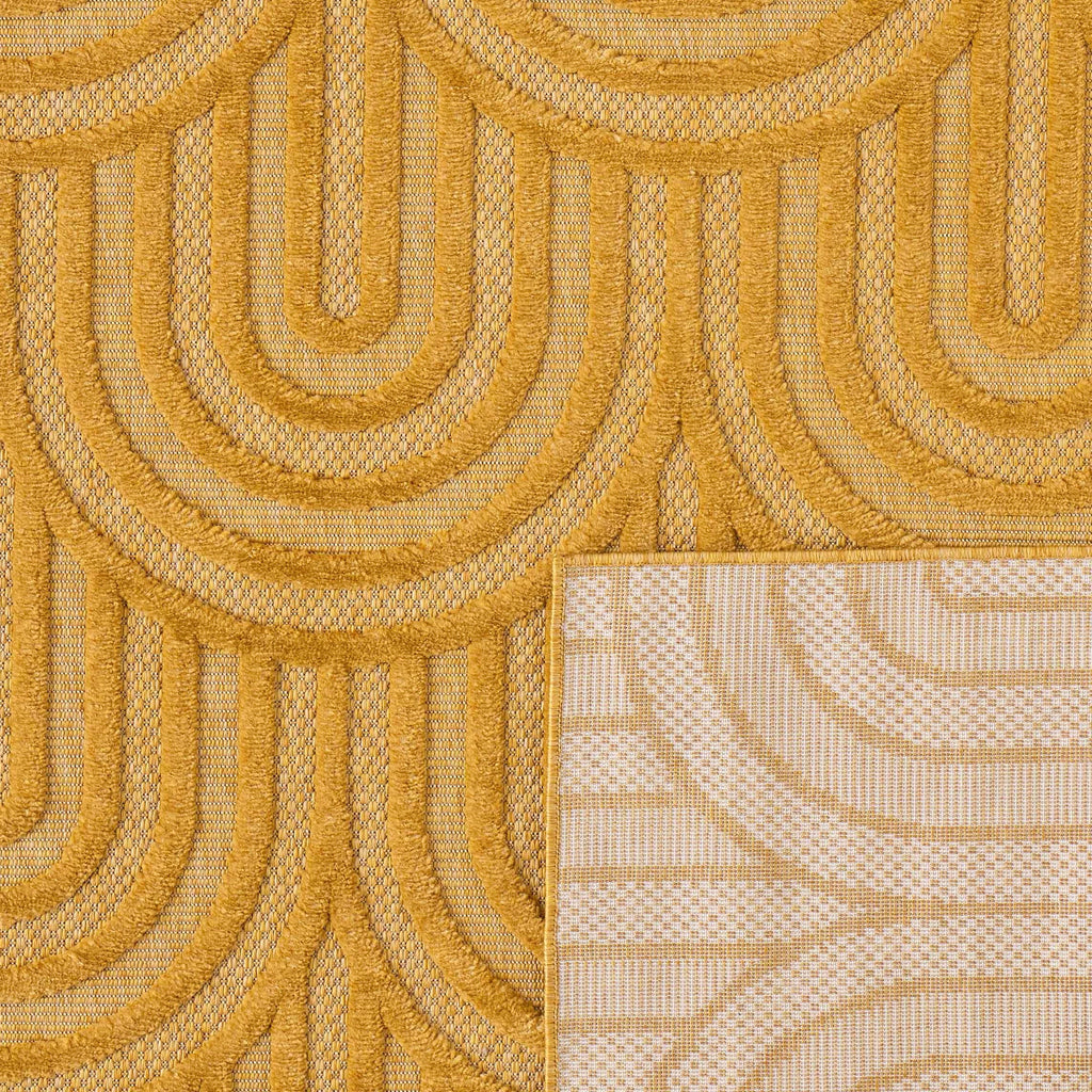 Santorini - Tapis D'Intérieur/Extérieur - Polypropylène - Jaune