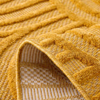 Santorini - Tapis D'Intérieur/Extérieur - Polypropylène - Jaune