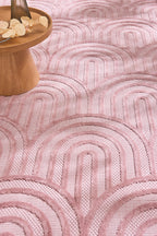 Alfombra interior y exterior SANTORINI 985 ROSA: SAN985ROS Alfombras Nazar