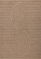 Alfombra interior y exterior SANTORINI 986 BEIGE: SAN986BEI Alfombras Nazar
