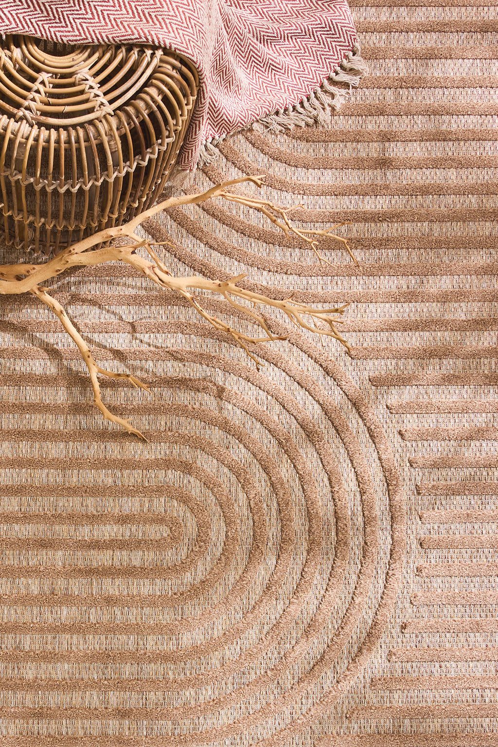 Alfombra interior y exterior SANTORINI 986 BEIGE: SAN986BEI Alfombras Nazar