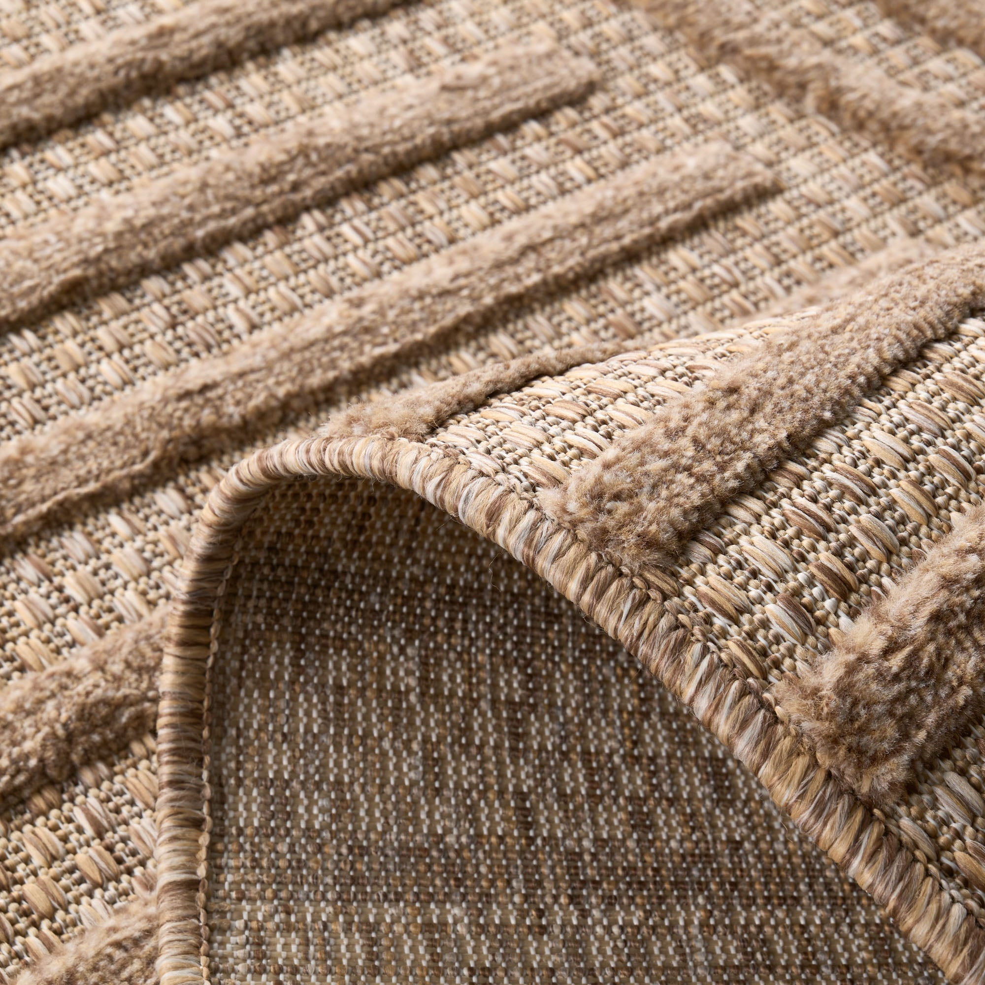 Alfombra interior y exterior SANTORINI 986 BEIGE: SAN986BEI Alfombras Nazar
