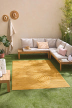 Alfombra Santorini 986 - Diseño Gráfico - Amarillo - Interior / Exterior
