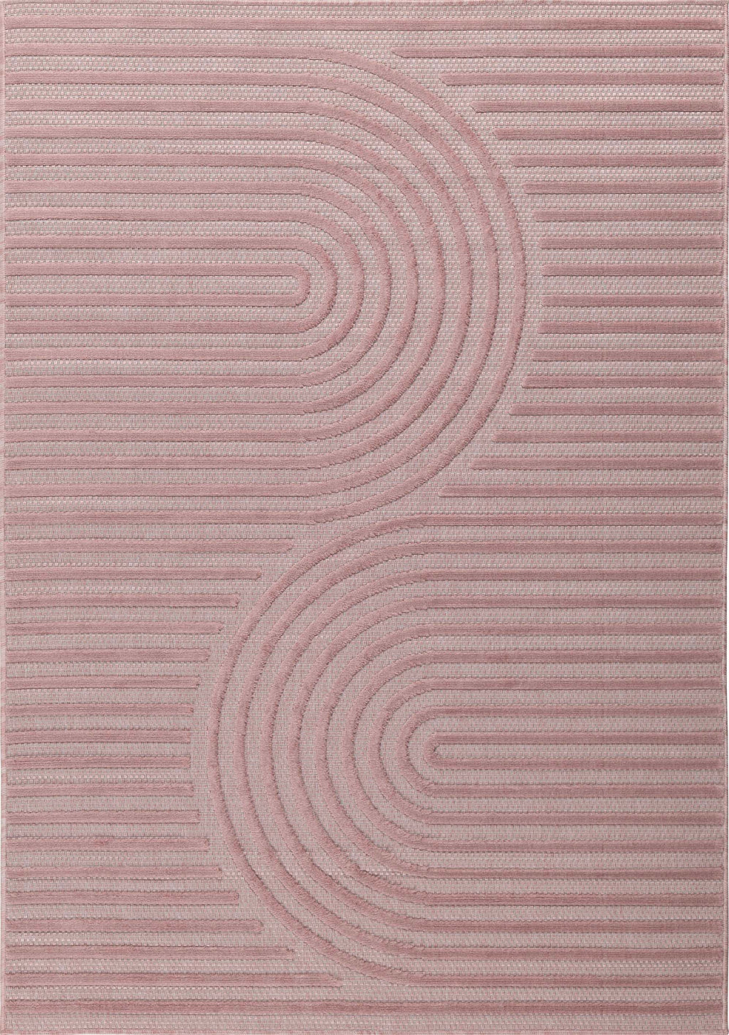 Alfombra Santorini 986 - Diseño Gráfico - Rosa - Interior / Exterior