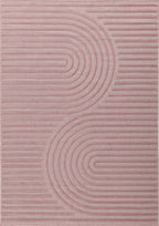 Alfombra Santorini 986 - Diseño Gráfico - Rosa - Interior / Exterior