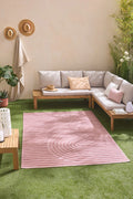 Alfombra Santorini 986 - Diseño Gráfico - Rosa - Interior / Exterior