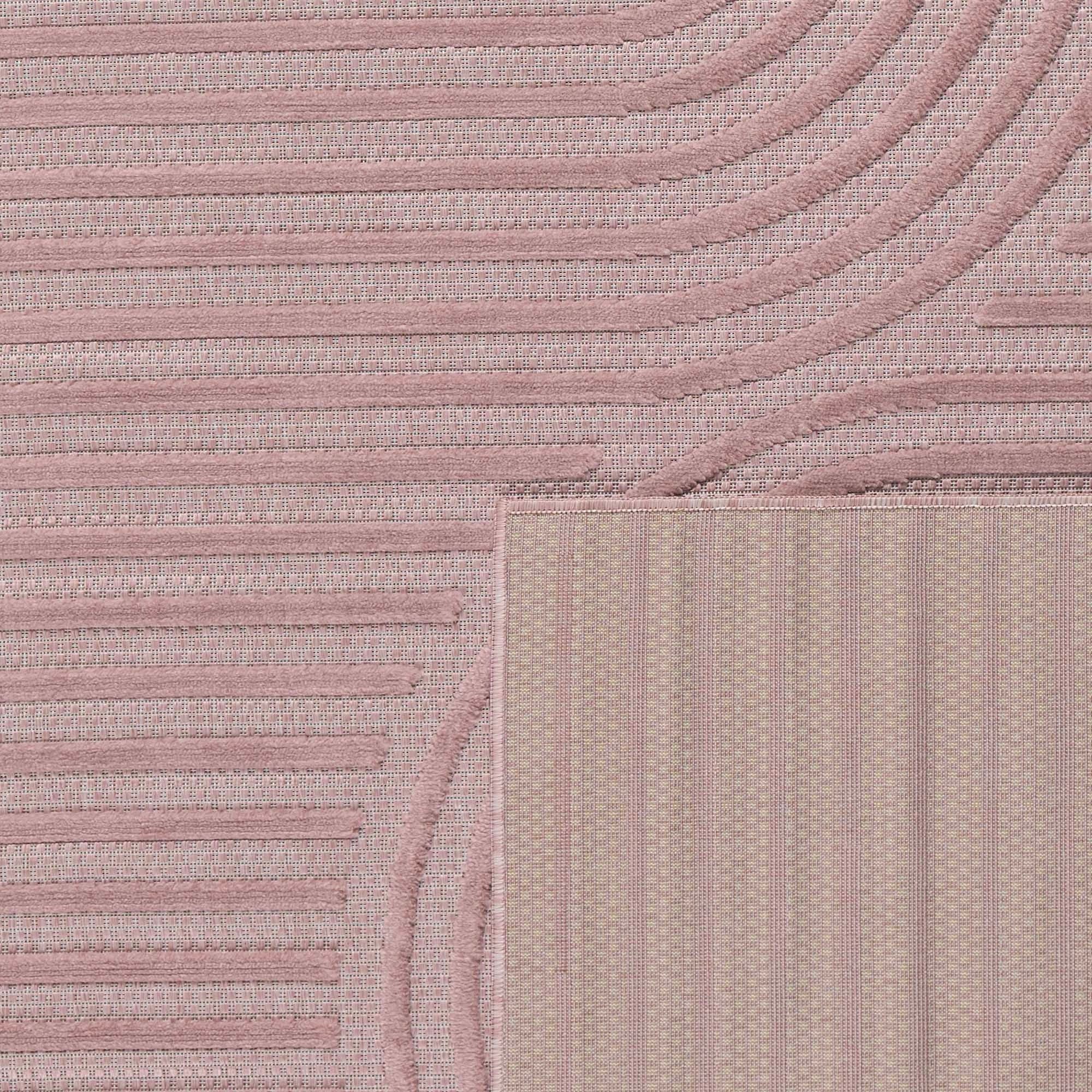 Alfombra Santorini 986 - Diseño Gráfico - Rosa - Interior / Exterior
