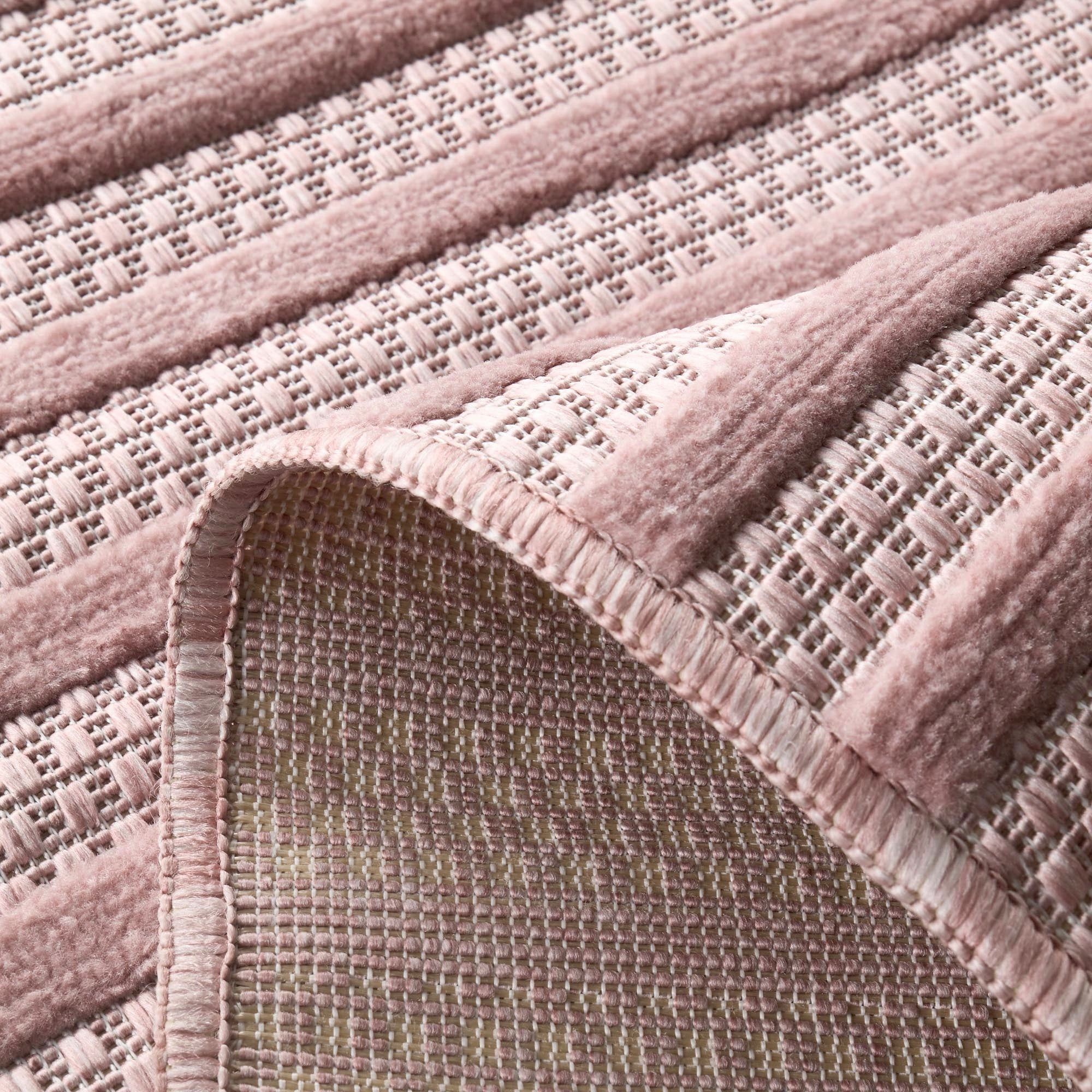 Alfombra Santorini 986 - Diseño Gráfico - Rosa - Interior / Exterior