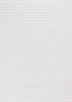 Tapis intérieur et extérieur motifs de vagues SANTORINI Blanc : SAN987BLA Nazar rugs