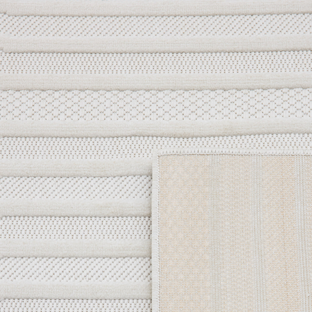 Tapis vague Blanc : SAN987BLA Nazar rugs