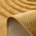 Alfombra Santorini 987 - Estampado gráfico - Amarillo - Interior / Exterior
