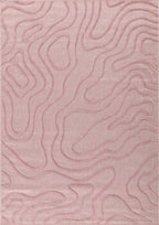 Indoor and outdoor rug with abstract Santorini Rose pattern: SAN988ROS Nazar rugs