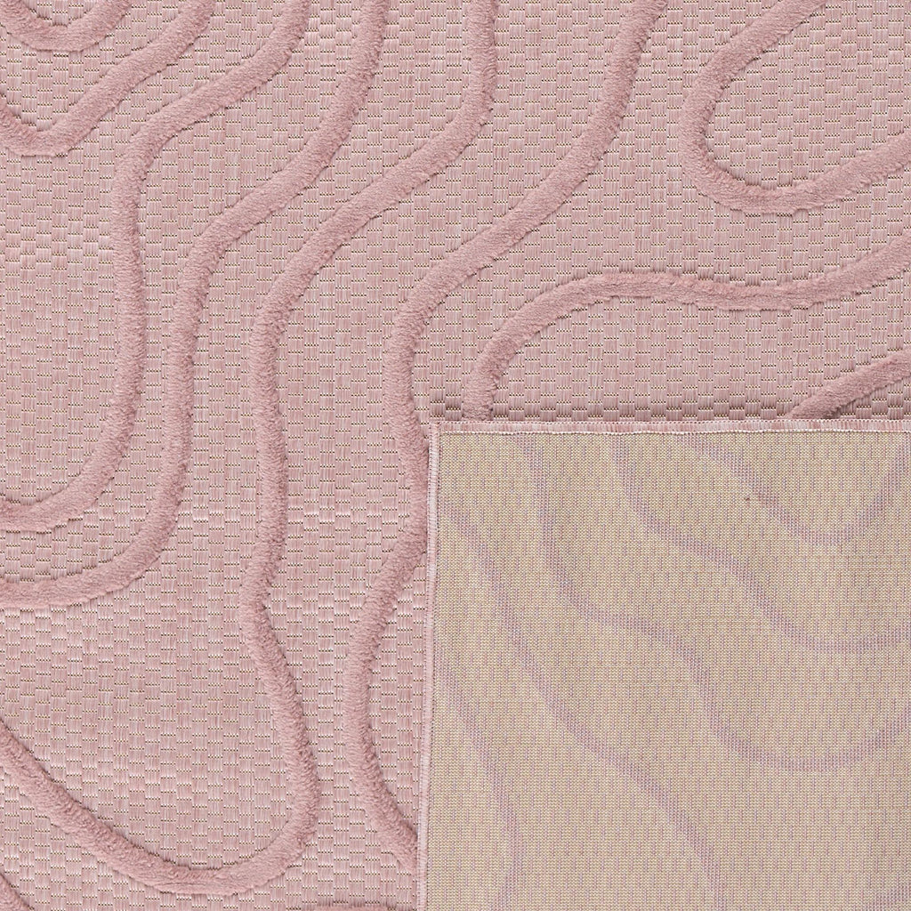 Indoor and outdoor rug with abstract Santorini Rose pattern: SAN988ROS Nazar rugs
