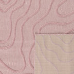 Indoor and outdoor rug with abstract Santorini Rose pattern: SAN988ROS Nazar rugs
