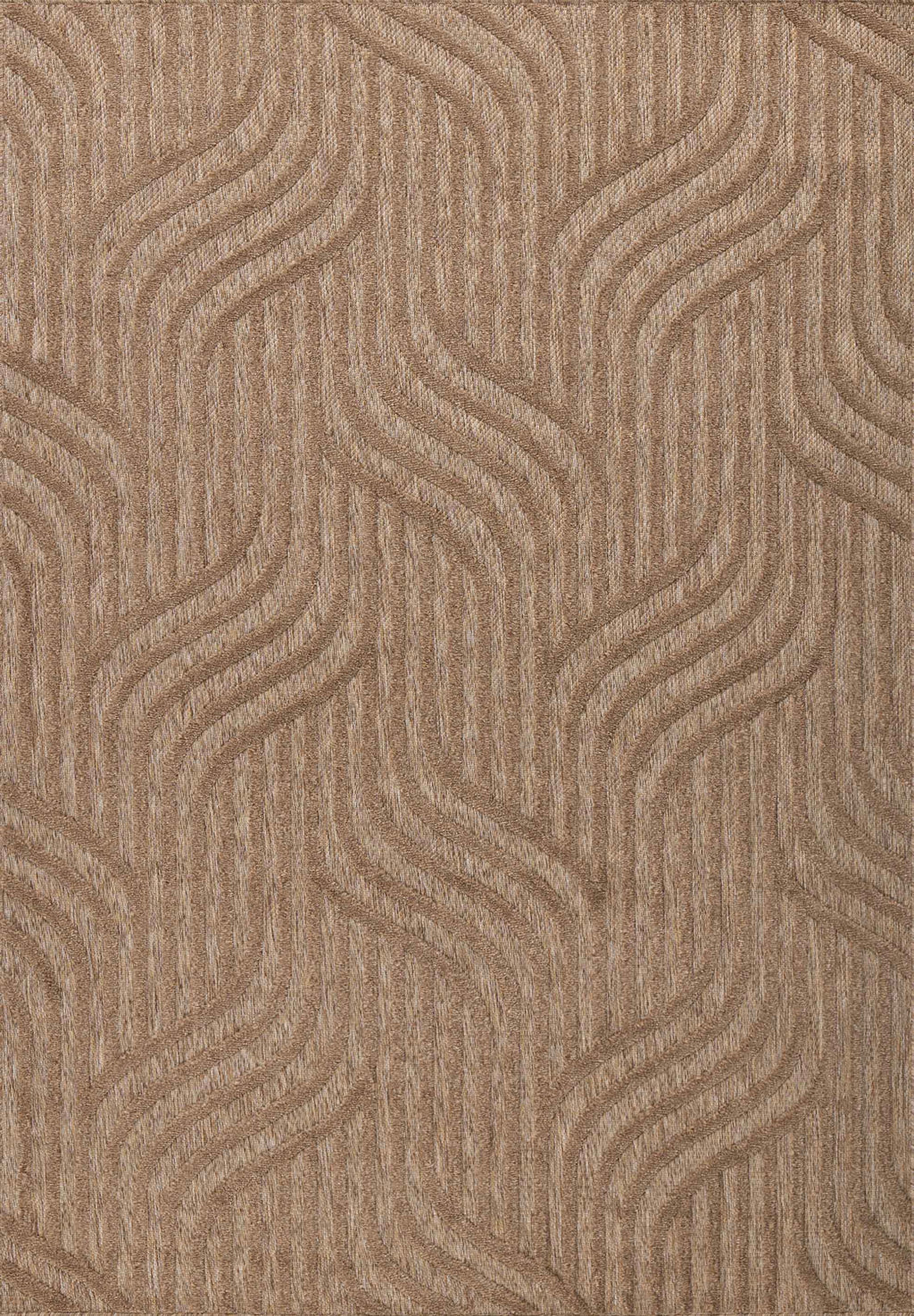 Alfombra Santorini 989 - Estampado gráfico - Beige - Interior / Exterior