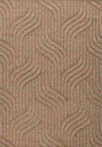 Alfombra Santorini 989 - Estampado gráfico - Beige - Interior / Exterior