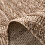 Alfombra Santorini 989 - Estampado gráfico - Beige - Interior / Exterior