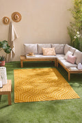 Santorini Yellow indoor and outdoor graphic pattern rug: SAN989JAU Nazar rugs