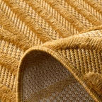 Santorini Yellow indoor and outdoor graphic pattern rug: SAN989JAU Nazar rugs