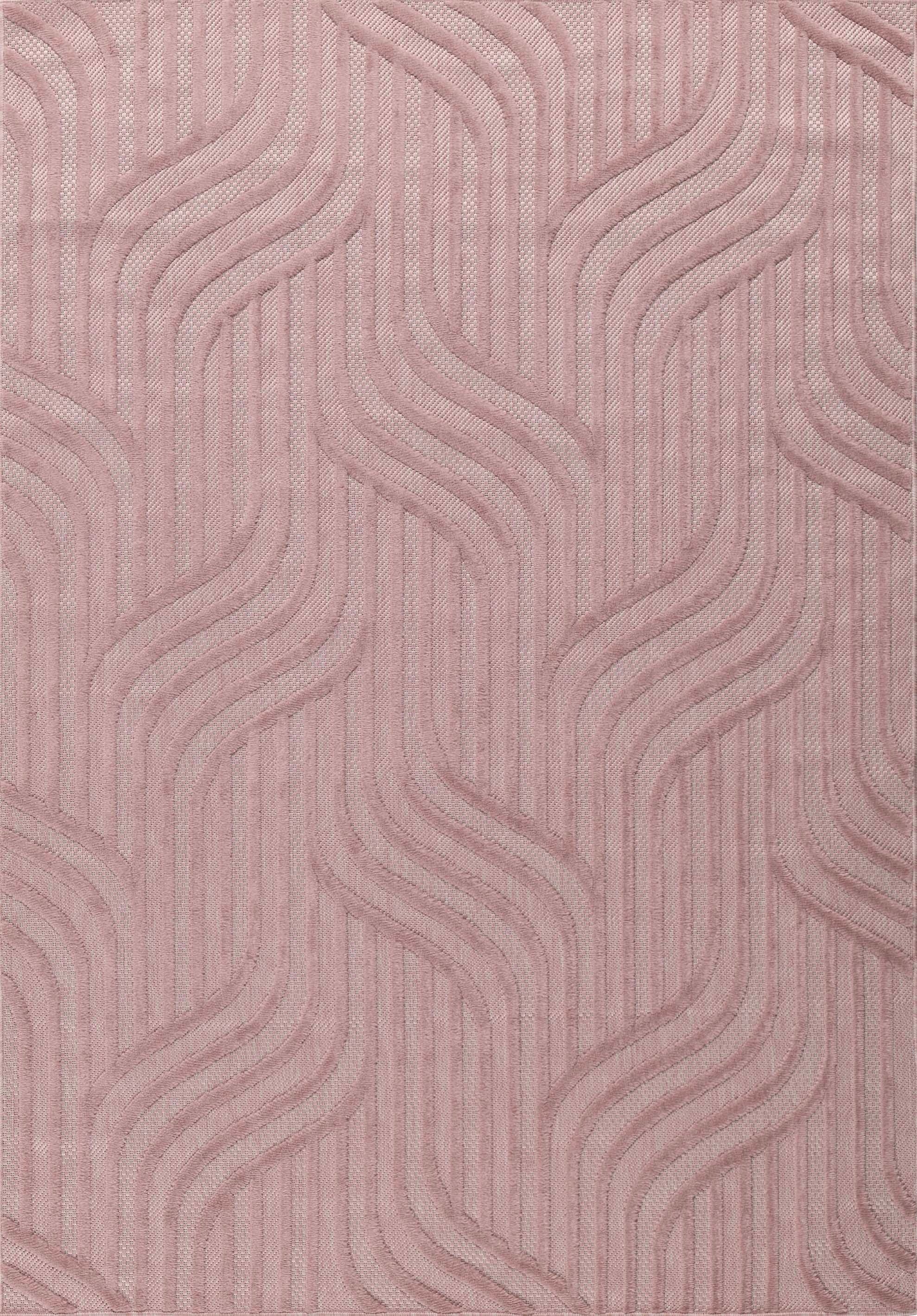 Alfombra Santorini 989 - Diseño Gráfico - Rosa - Interior / Exterior