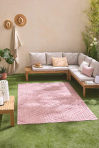 Alfombra Santorini 989 - Diseño Gráfico - Rosa - Interior / Exterior