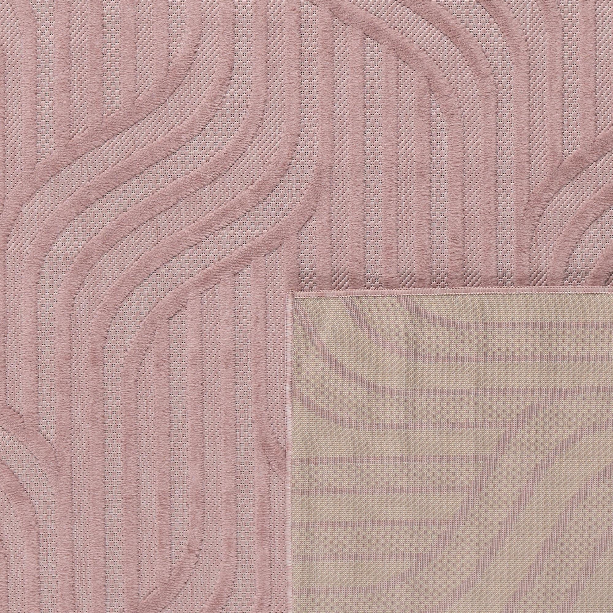 Alfombra Santorini 989 - Diseño Gráfico - Rosa - Interior / Exterior