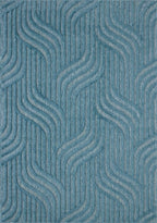 Alfombra Santorini 989 - Diseño Gráfico - Turquesa - Interior / Exterior